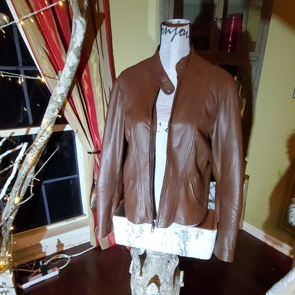 Stunning Calf leather jacket by Bagatelle, Butter Soft